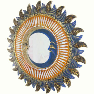 SPECCHIO CON RAGGI E GUSCI D'UOVO CM 80