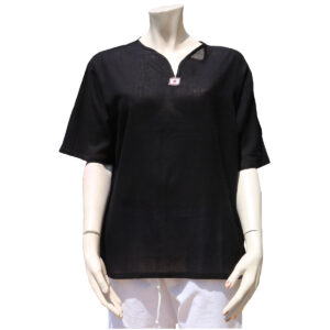 CAMICIA UOMO MANICA CORTA COLORATA IN COTONE LEGGERO COLLO A V