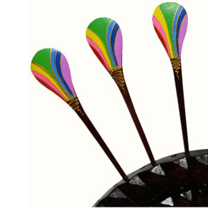 SPILLONI IN LEGNO A PALETTA RAIMBOW