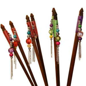 SPILLONI PER CAPELLI COLORATI CON PENDENTE